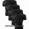 Men's Compression Shirts 4 Pack, Workout Gym Shirt Short Sleeve