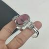 Natural Rhodonite Gemstone Handmade 925 Sterling Silver Cuff Bangle, Rhodonite Bangle,For Wife, Unisex Bangle, Gifts For Party Wear