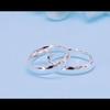 Simple Marriage Engagement Ring 100 %925 Sterling Silver Couple Ring Woman &Man Single Ring Solid Silver Jewelry Gift