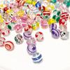 2 шт./пакет, ручная роспись, забавные цветные стеклянные бусины для DIY ожерелье, браслет, серьги, изготовление ювелирных изделий, аксессуары для рукоделия