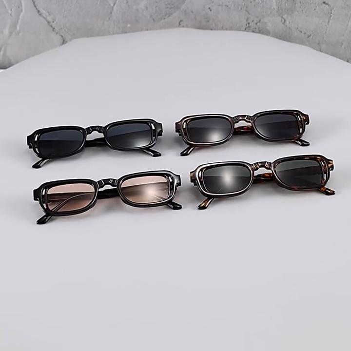Luxurious Rectangle Sunglasses Women Oval Vintage Brand Designer Square Sun Glasses UV400 Men Shades Female Eyewear Anti-glare