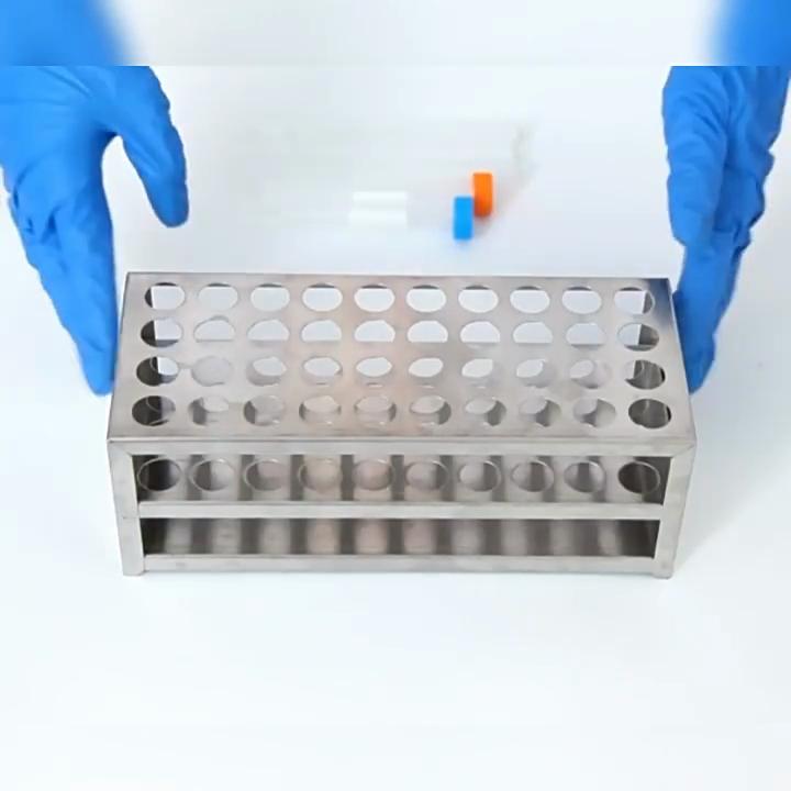 Металлический штатив для пробирок 12 отверстий 0,75 дюйма прочный 3-х ярусный держатель для центрифужных пробирок из нержавеющей стали для работы