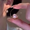 2024 Trendy High-End French Pearl Earrings for Women: Elegant Niche Style