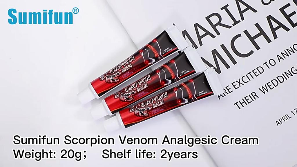 2022 новый дизайн, обезболивающая мазь с ядом скорпиона, обезболивающий крем для лечения мышц коленного сустава и спины, 20 г