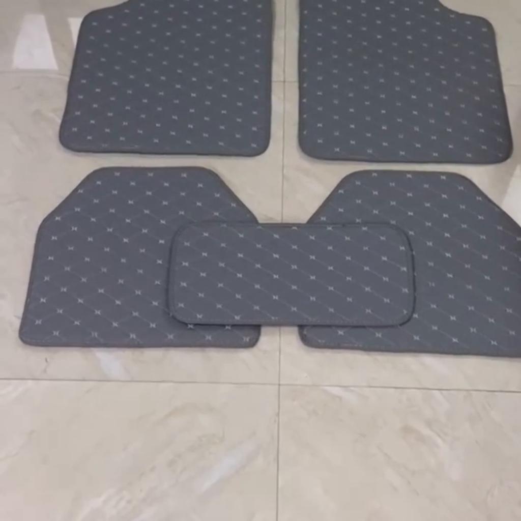 Auto Floor Leather Carpet Liner Waterproof/Dustproof /Skidproof Mat Pad Universal Car Floor Mats Front  Rear Carpet Mat Waterproof Dustproof Skidproof