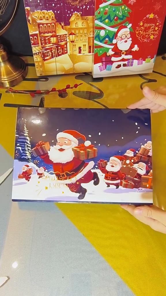 24Grids Christmas Countdown Advent Calendar Empty Boxes DIY Fillable Surprise Gift Box for Kids Christmas Festival New Year 2026