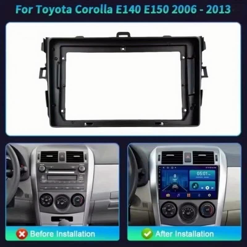 Лицевая панель для Toyota Corolla E140/150 2006-2012 Декоративный комплект панели приборов автомобиля Рамка комплекта панели приборов автомобиля Рамка для 9-дюймового автомобиля Внутренние молдинги
