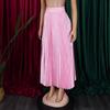 Весенние и осенние женские юбки, большие размеры, плиссированная юбка до половины тела, со средней высокой талией, длинная юбка с большим подолом