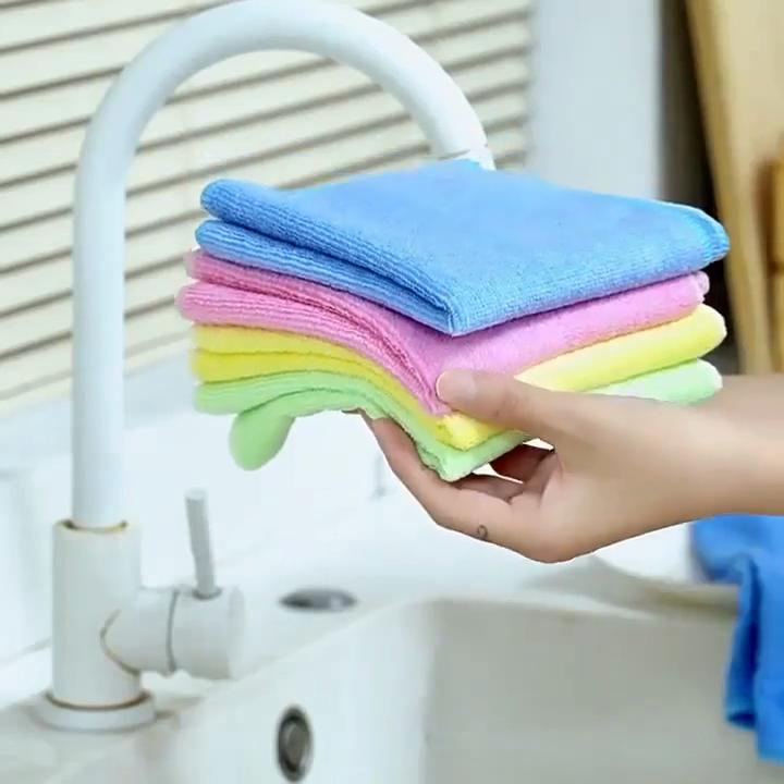 Thick Absorbent Lint-Free Kitchen Towels for Household Cleaning
