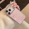 Розовый чехол-кролик для iPhone 16, iPhone 17 и iPhone 17 Pro Max