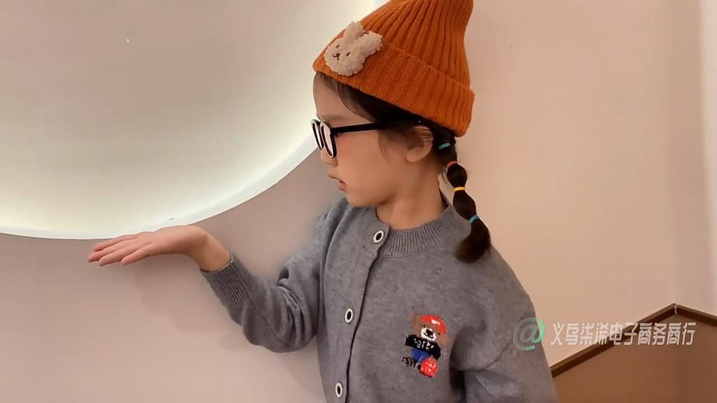 Warm Kid Hat Fashion Kawaii Cartoon Bear Crochet Bonnet Beanie for Toddler Boy Girl Autumn Winter Knit Solid Color Cap for Baby