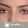 FreshGo Линзы естественного цвета для глаз, 1 пара годовых цветных линз серии Cloud, серые косметические контактные линзы, косметические цветные линзы для глаз