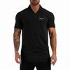 Muscleguys Summer High Quality Trend Men's Fitness Short-sleeve Polo Shirt Casual Lapel Versatile Short-sleeve T-shirt Men Daily Clothing