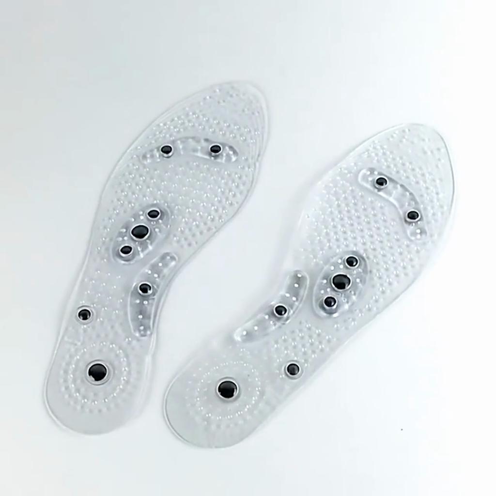 Memory Foam Magnetic Insole 18 Magnetic Acupressure Insole Iron Foot Acupoint Massage Insole Reflexology Shoe Pads