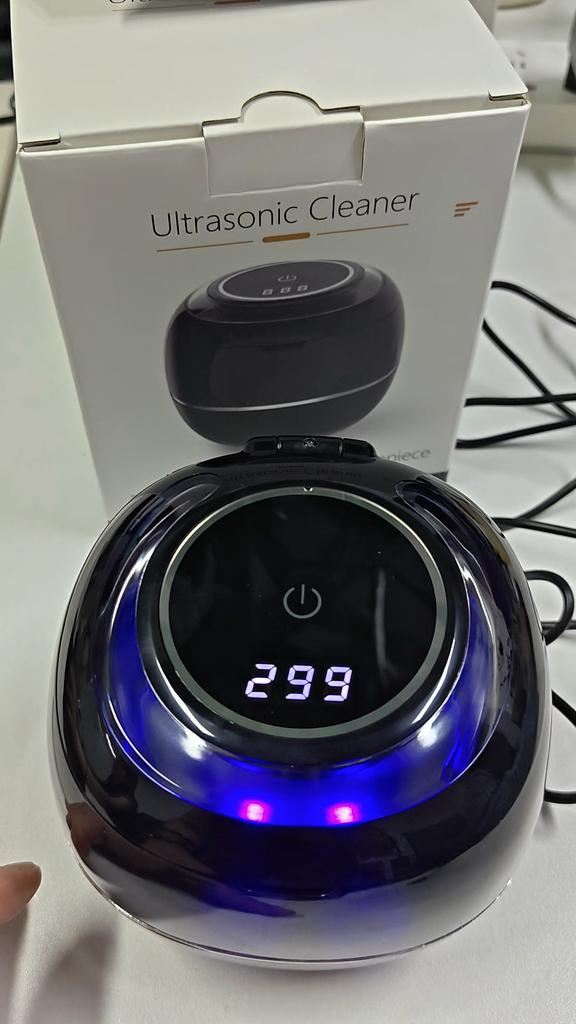 Ультразвуковое чистящее устройство, 42000 Гц Стоматологический контейнер, 4-ламповый УФ-очиститель для стоматологической дуги, брекетов, ретейнера, зубных протезов, элайнера, протезов, ювелирных изделий