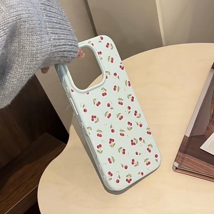 Маленький свежий мятный вишневый чехол для телефона для iPhone 17, iPhone 17 Pro Max