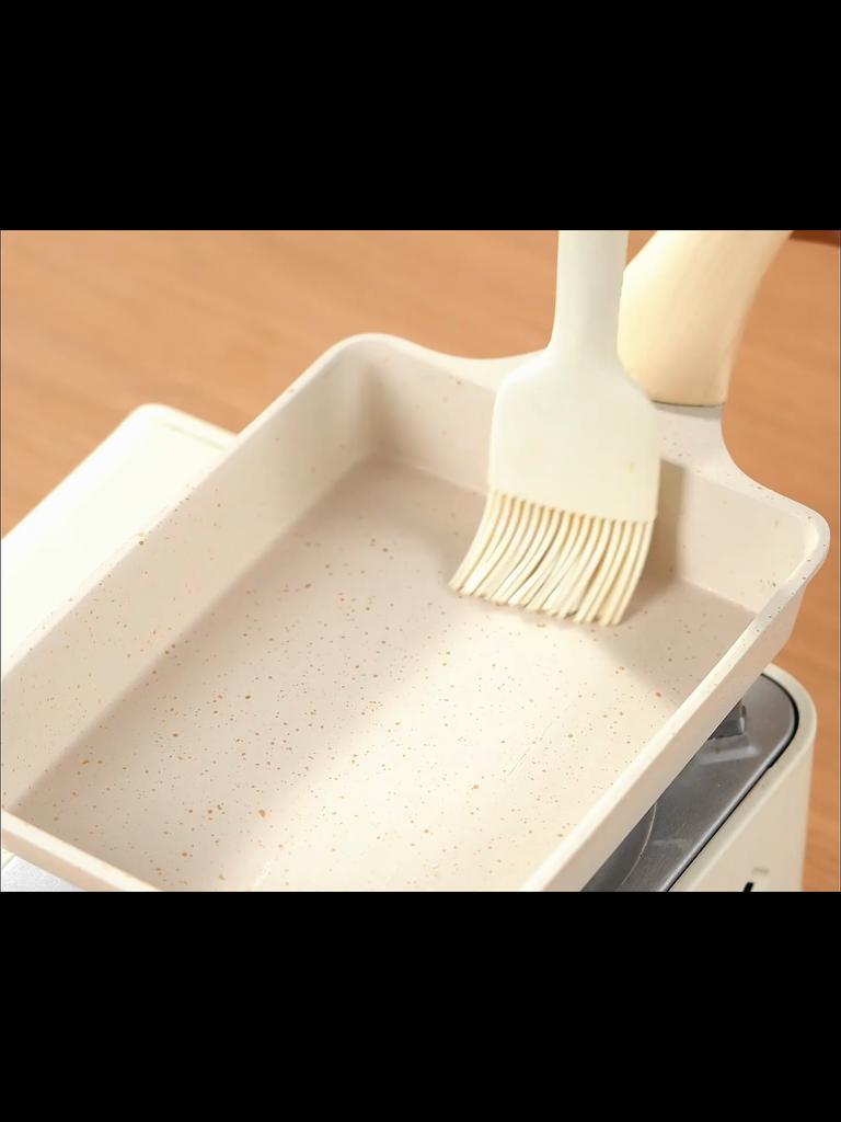 COOKER KING Non-Stick Pan with Titanium, Tamagoyaki Griddle, Fried Egg Pan, Steak Pan, Small Pan, Flat Bottom Pan, 19*14cm