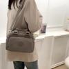 Small Handbag Women's Nylon Shoulder Bag Solid Color Crossbody Bag Small Square Bag Multi-Layer Bag