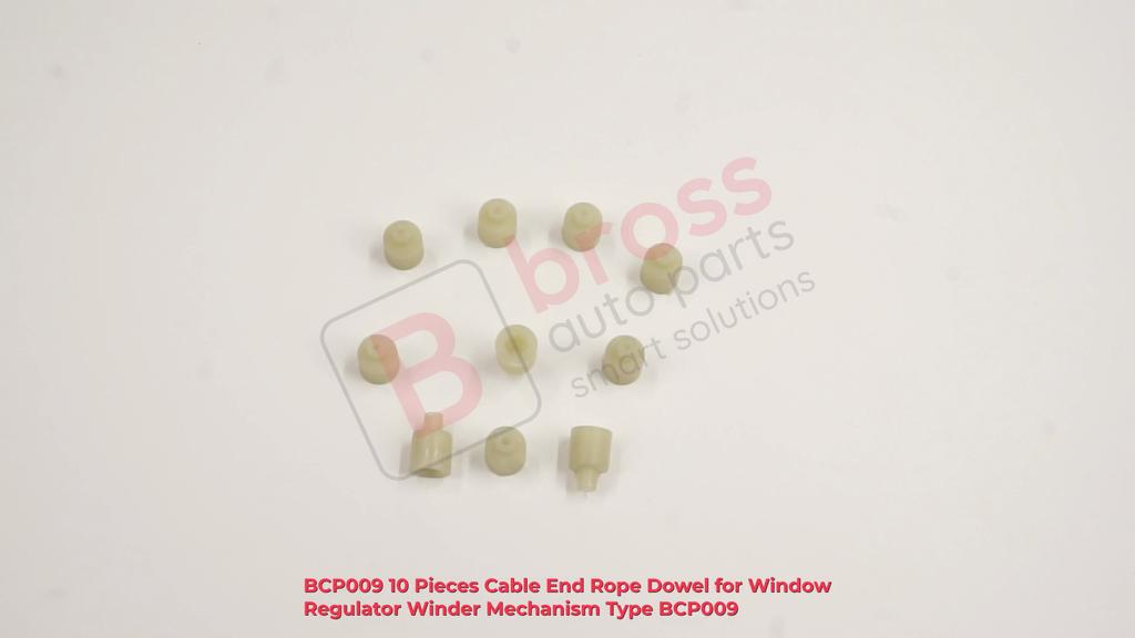 BROSS Auto Parts BCP009 10 Pieces Cable End Rope Dowel for Window Regulator Winder Mechanism Type BCP009 Fast Handling