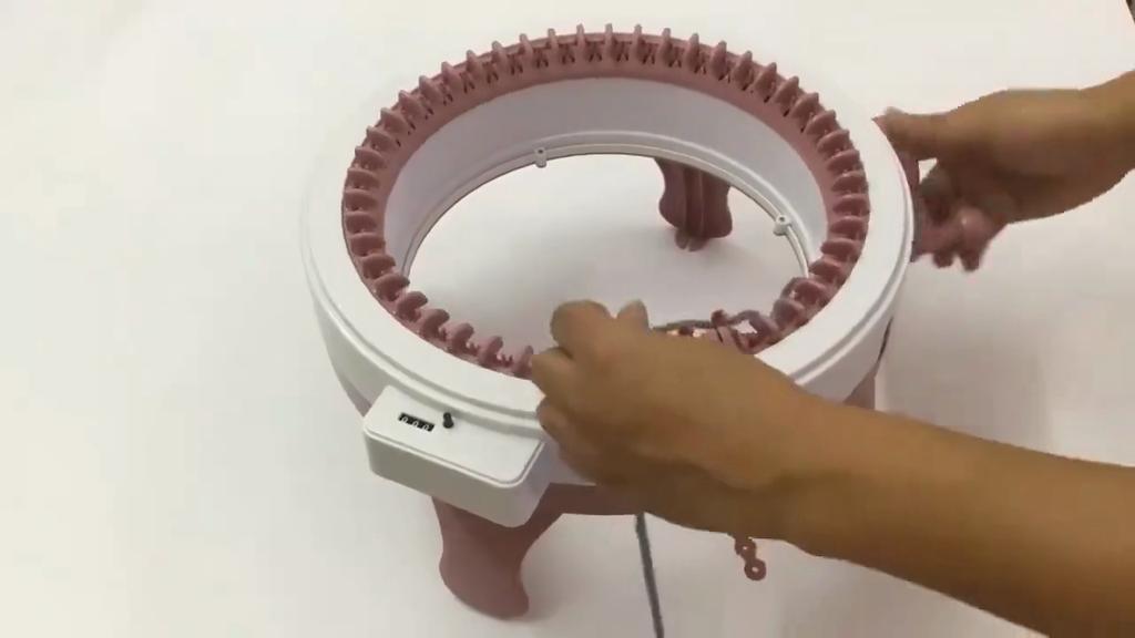 22/32/40 Needles Smart Weaving Round Loom,Knitting Board Rotating Double Knit,Loom Machine Kit for Adults/Kids DIY Knit Scarf Hat Sock