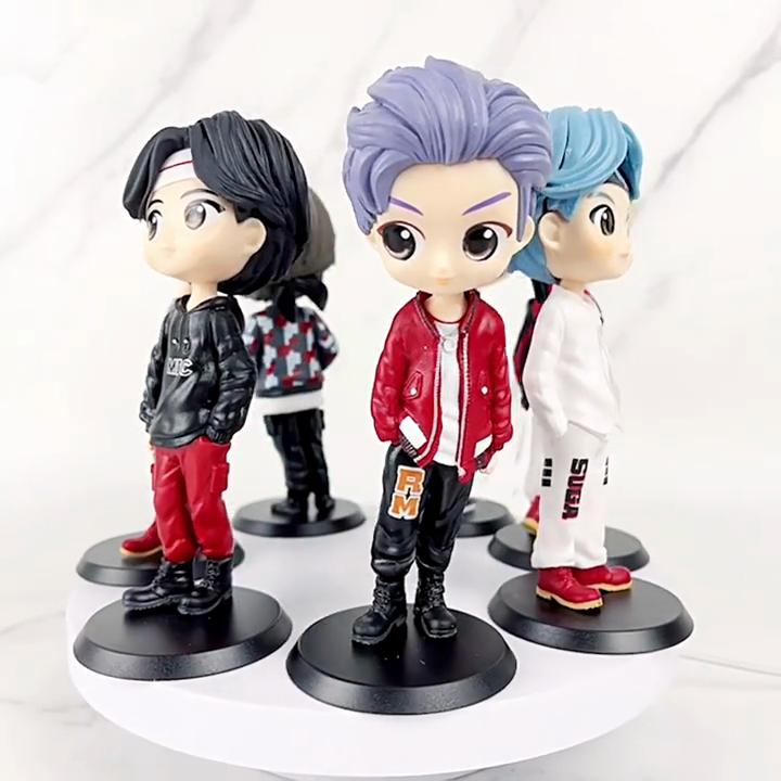 Kawaii Bangtan Boys ПВХ фигурки игрушки группы армейские куклы подарок для фанатов девочек
