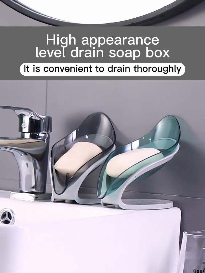 Shell Shaped Soap Box Drain Soap Box Bathroom Shower Soap Box Sponge Storage Board Tray Bathroom Supplies Bathroom Appliances