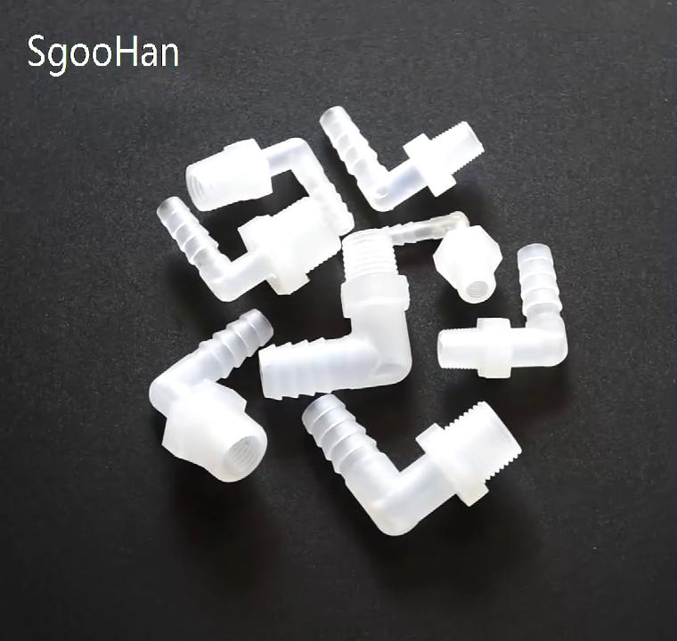 10 шт. PP Pagoda угловой соединитель G1/8 1/4" 3/8" 1/2" 3/4" наружная резьба до 2,8~19,5 мм адаптер для аквариума воздушный насос шланговое соединение садовый водопровод соединение