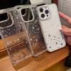Роскошный Прозрачный Блестящий Чехол-Звезда с Алмазами для iPhone 11 12 13 14 15 16 17 Pro Max Модный Мягкий Ударопрочный Чехол