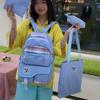 Комплект из четырех школьных ранцев, женский рюкзак большой вместимости для кампуса, студенческий дорожный рюкзак