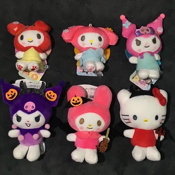Kuromi Demon Plush Ornament With Short Hairy Plush For Halloween Party Decor