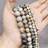 4/6/8/10/12 мм бусины из натурального камня круглые великолепные матовые свободные бусины Пикассо для изготовления ювелирных изделий своими руками ожерелье браслет