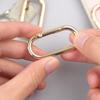 5pcs Oval Spring Ring Clips, Metal Keyring Purse Clip, Opening O Ring Clip for Men's Keychains, Backpacks, Keys
