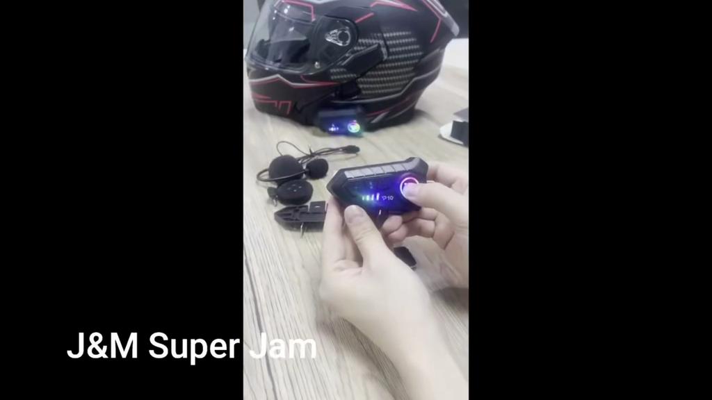 Y10 Motorcycle Helmet Headset Stereo Bt5.3 Hands Free Ipx6 Waterproof 2000Mah Moto Wireless Earphone Support Voice Control