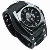 New Design Watch Button Leather Strap Skull Quartz Punk Rock Gothic Wristwatch Unisex Men Women Birthday Christmas Halloween Good Gifts