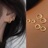 ANENJERY Минималистичные женские серьги-кольца Huggie, золотые крошечные круглые серьги 6 мм/8 мм/10 мм/12 мм/15 мм