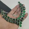 Ожерелье из серебра 925 пробы с зеленым турмалином, серебряное ожерелье с зеленым турмалином для жены, ожерелье унисекс, подарок на помолвку