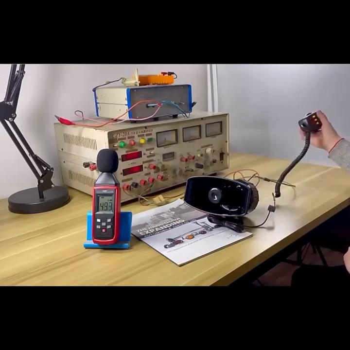 2023 12 В 100 Вт Полицейская сирена Воздушный звуковой сигнал Мегафон Тон Автомобильный звуковой сигнал Автомобильная сигнализация Громкий микрофон PA Система Аварийный усилитель