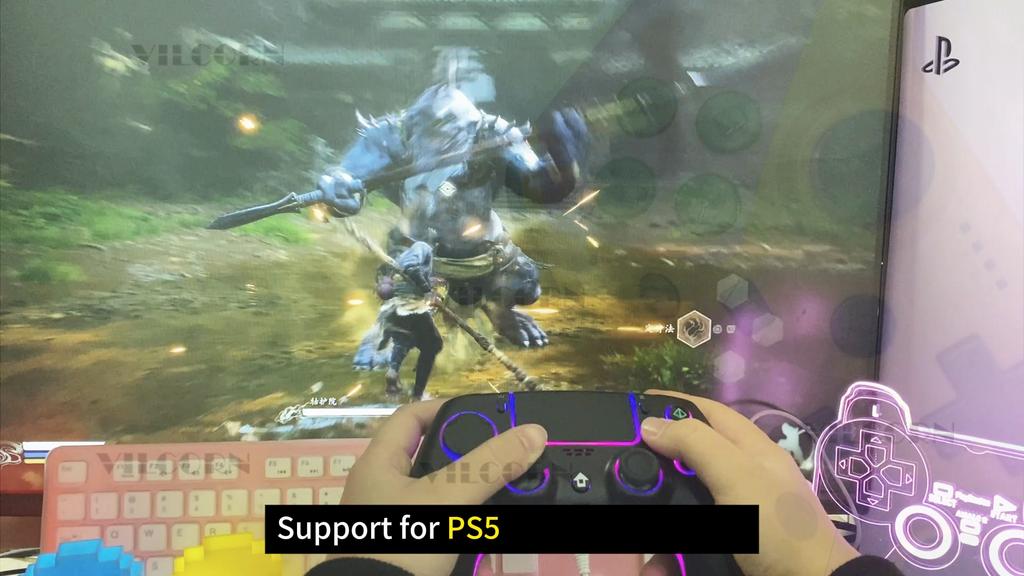 Wireless Gamepad For PS5 Controller For Playstation 5 DualSense PS4/PS3 PC Gaming Controller with Vibration/Multi Touch Joystick