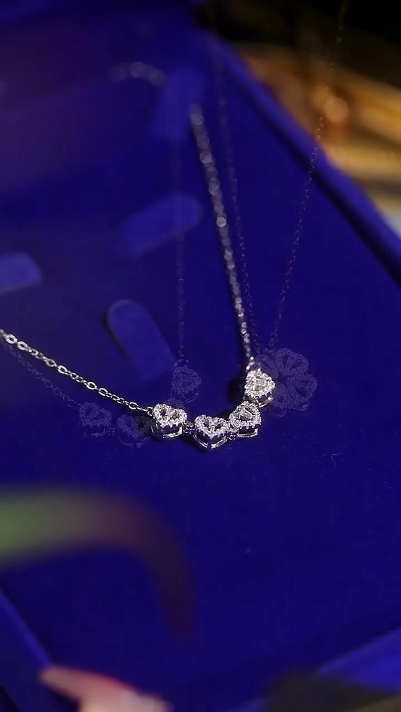 Ожерелье с четырьмя листами клевера, складное ожерелье в форме сердца, два способа ношения, ожерелье с подвесками, позолоченная цепочка-чокер, ювелирные украшения