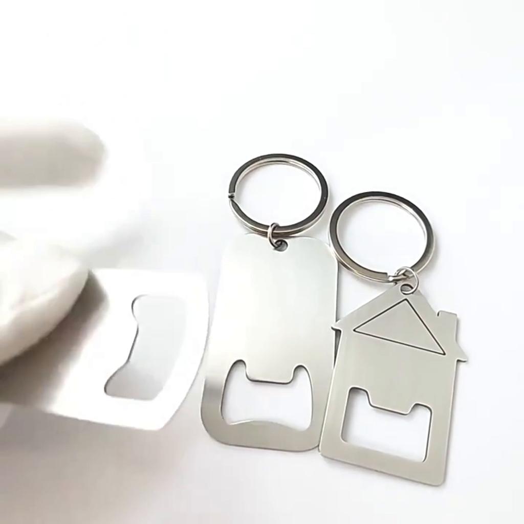 Stainless Steel Credit Card Simple Portable Pocket Keychain Mini Beer Bottle Opener Can Opener
