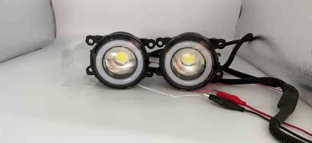 2 Pieces Car Fog Light LED Angel Eye DRL Daytime Running Lamp H11 12V High Bright For Ford Explorer 2011 2012 13 2014 2015