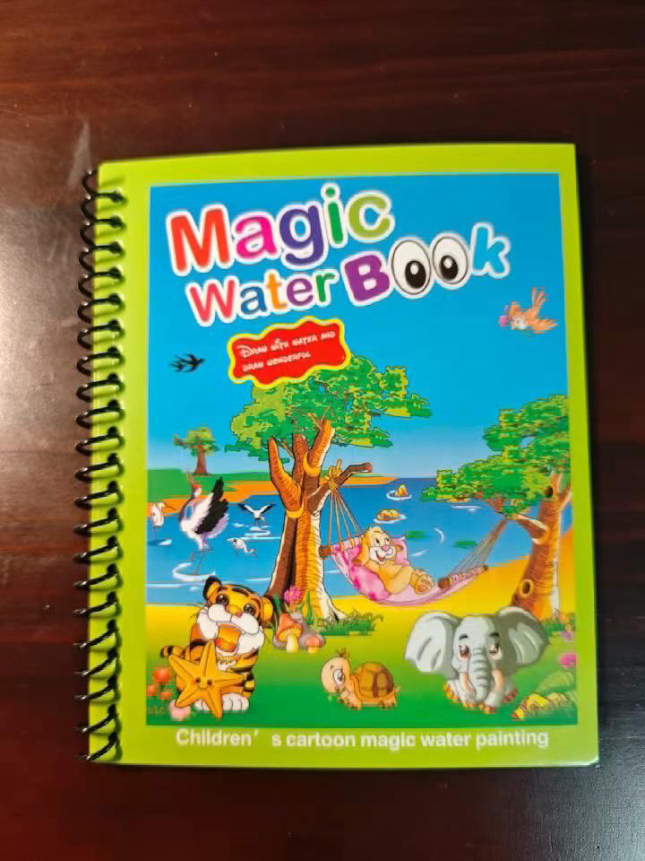 Волшебная водная книга для рисования, книжка-раскраска, каракули, волшебная ручка, доска для рисования, детские игрушки, подарок на день рождения, Рождество, Новый год
