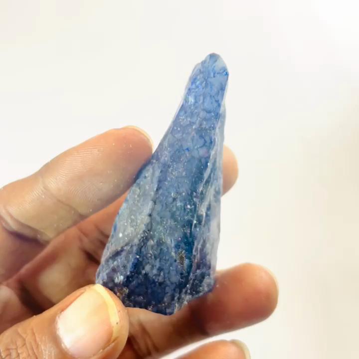 Uncut Natural Blue Sapphire Rough 180.90 Ct CERTIFIED Huge Gemstone Free Gift