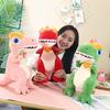 Multicolor Dinosaur Plush Pillow For Kids Comfort And Nursery Decor