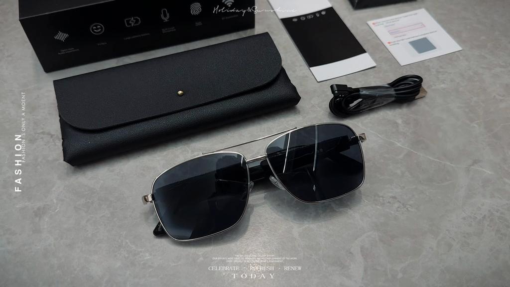 A16 Smart Audio Glasses Bluetooth Sunglasses Anti-Blue Light UV Protection Touch Control