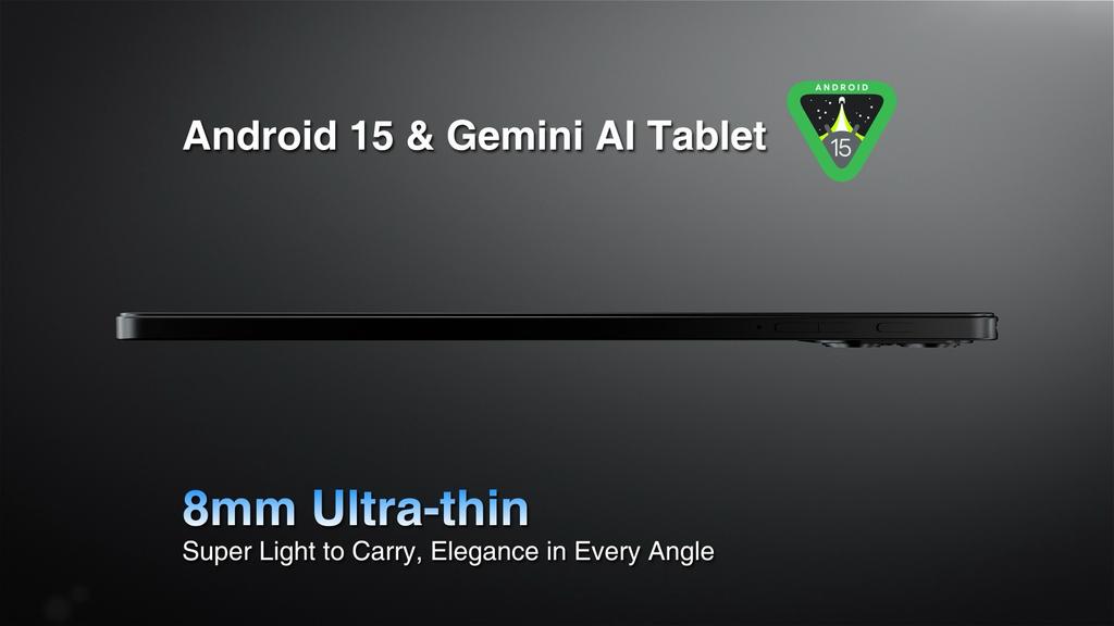 TABWEE 2025 W90 11-дюймовый планшет Android 15, 24 ГБ ОЗУ 256 ГБ памяти(2 ТБ ТФ),Большой дисплей Widevide L1, восьмиядерный T615, 8000 мАч, 5G WiFi, 4G LET, 18 Вт