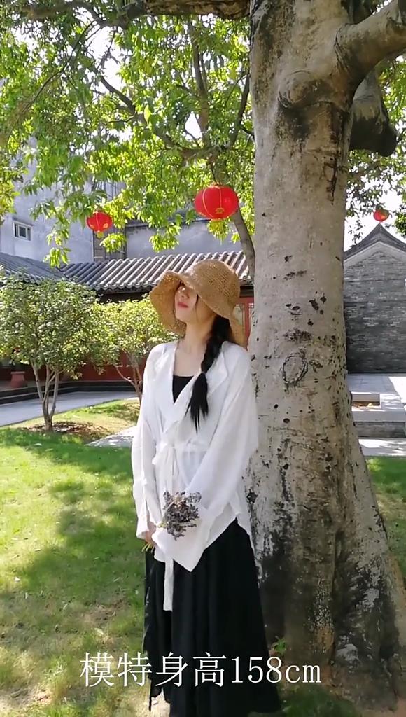 Johnature Женская осенняя рубашка свободного покроя, однотонная, в стиле кантри, с длинными рукавами