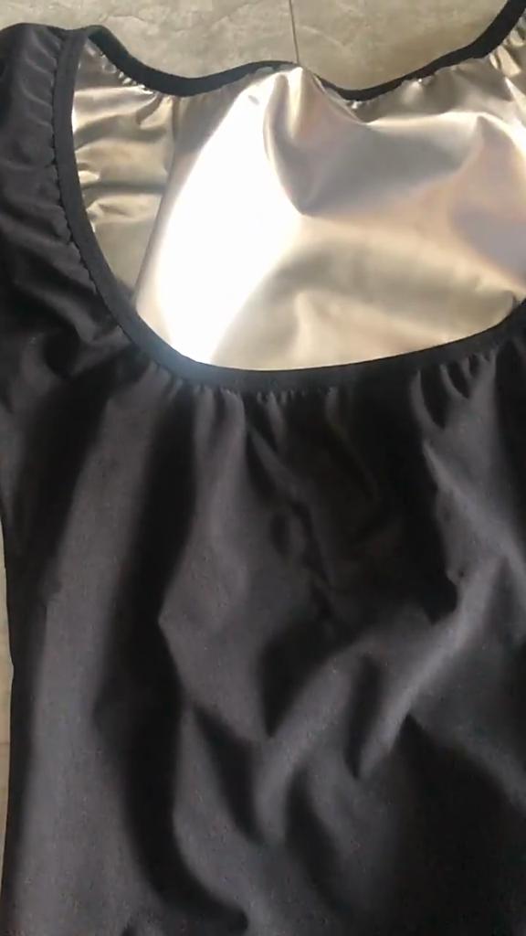 Женская термофутболка с серебряным ионным покрытием, майка для сауны, утягивающий жилет для похудения