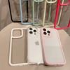 Прозрачный чехол-бампер цвета конфет для iPhone 16 15 14 13 Mini 12 11 Pro Max XR XS X 7 8 Plus SE2020, мягкая противоударная задняя крышка