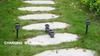 2Pcs Solar Path Lights Outdoor Solar Walkway Lights Waterproof Garden Light Decorative for Yard Landscape Driveway Warm White